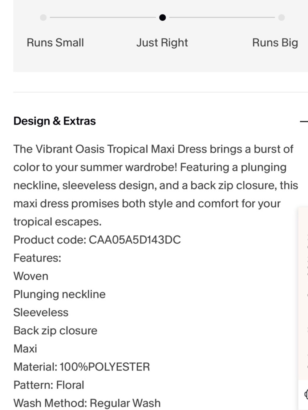 CUPSHE NWT Vibrant Oasis Tropical Maxi Dress -multi -XL - Picture 6 of 8